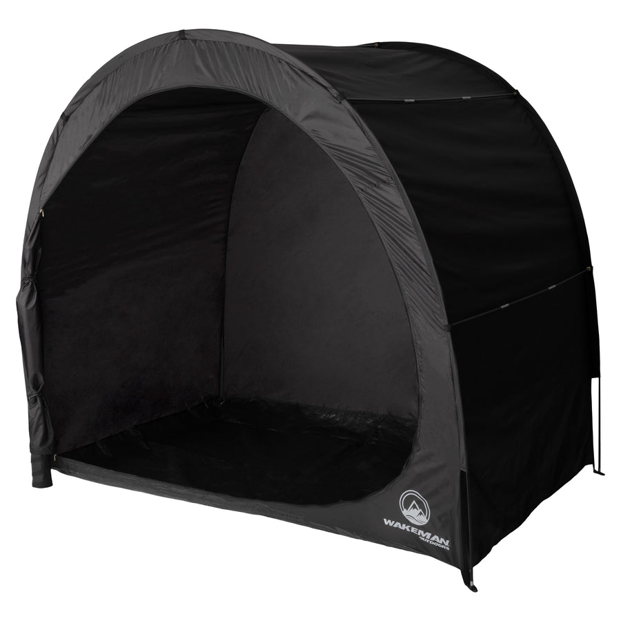 Bike Storage Shed - 6.5x4x5.3 Bike Cover Holds up to 3 Bicycles - Water and UV-Resistant Pop Up Tent with Carry BagBlack Image 1