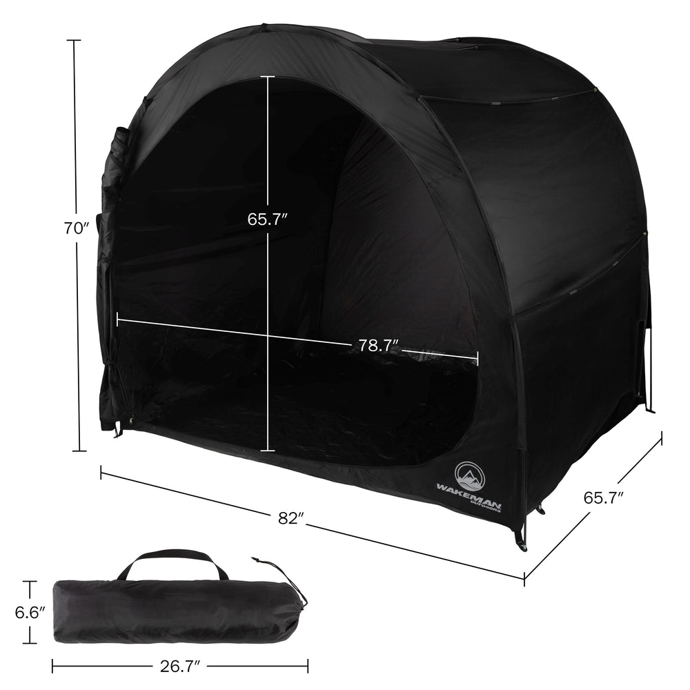 Bike Storage Shed - 6.5x5.3x5.3 Bike Cover Holds up to 4 Bicycles - Water and UV-Resistant Pop Up Tent with Carry Image 2
