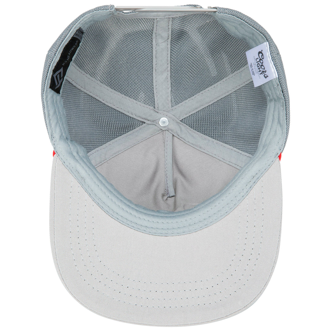 Coors Light 5 Panel Grey Colorway Rope Hat Image 6