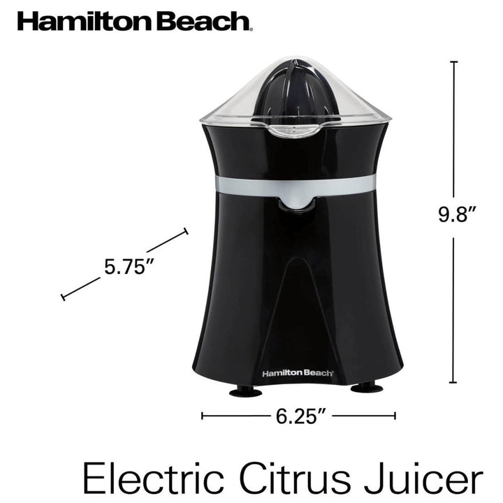 Hamilton Beach 2-Cup Citrus Juicer with Cup and Straining Lid Image 8