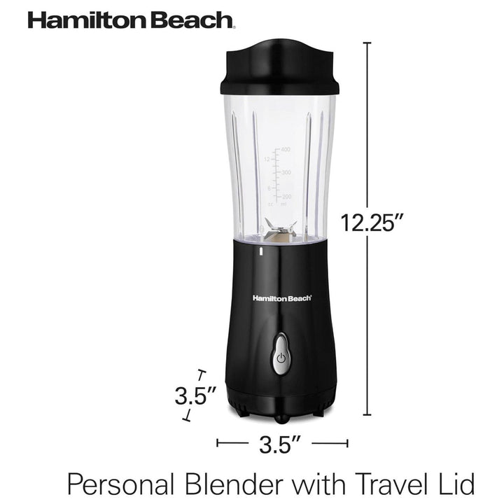 Hamilton Beach Personal Portable Blender with Travel Lid Image 8