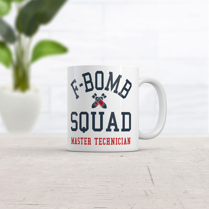 F Bomb Squad Mug Funny Sarcastic Novelty Coffee Cup-11oz Image 2