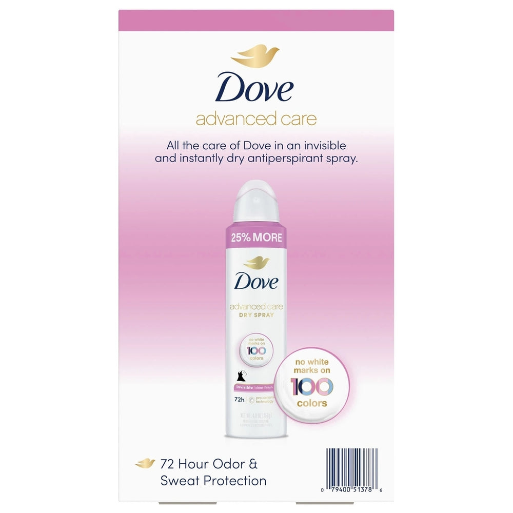 Dove Advanced Care Clear Finish Antiperspirant Spray4.8 Ounce (Pack of 3) Image 2