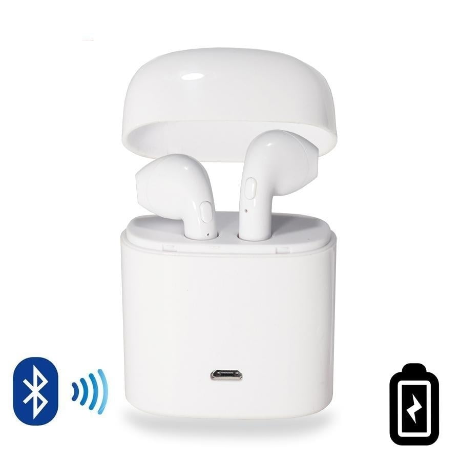 Dual Chamber Wireless Bluetooth Earphones With Charging Box Image 1