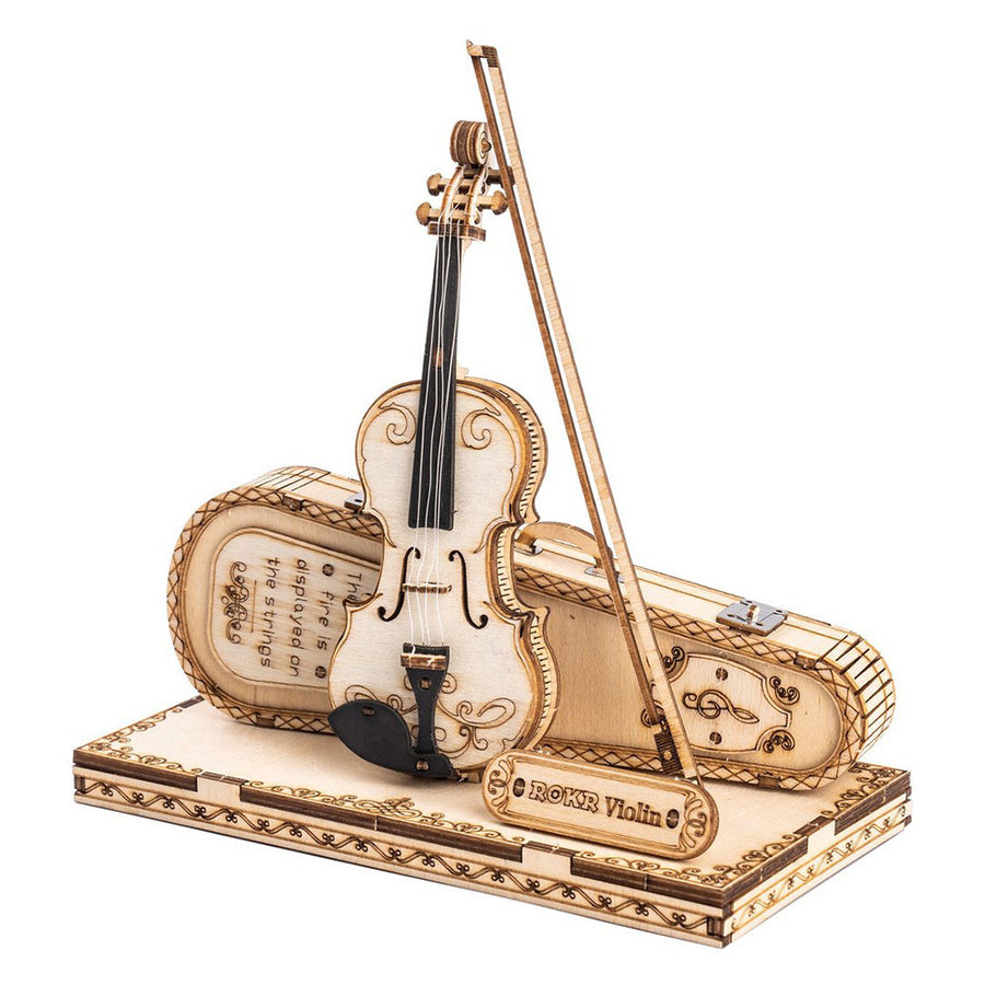 3D Wooden Puzzle Violin Capriccio Model Image 1