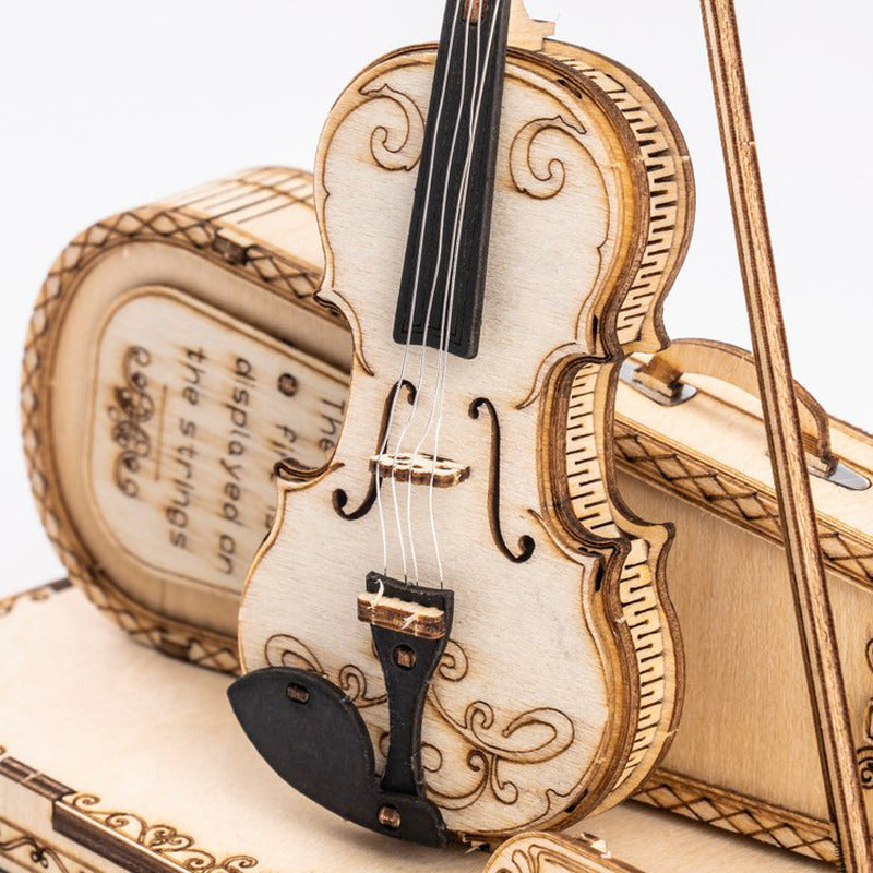 3D Wooden Puzzle Violin Capriccio Model Image 2
