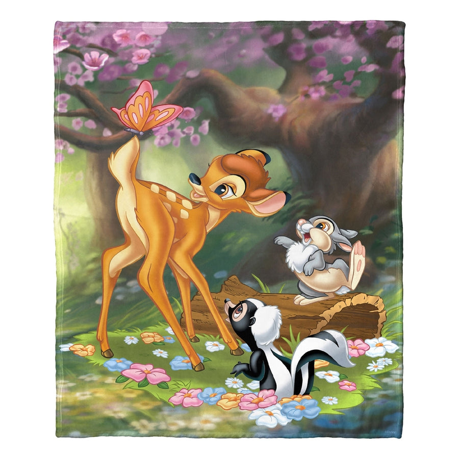 Bambi; Sweet Bambi Dear Aggretsuko Comics Silk Touch Throw Blanket; 50" x 60" Image 1