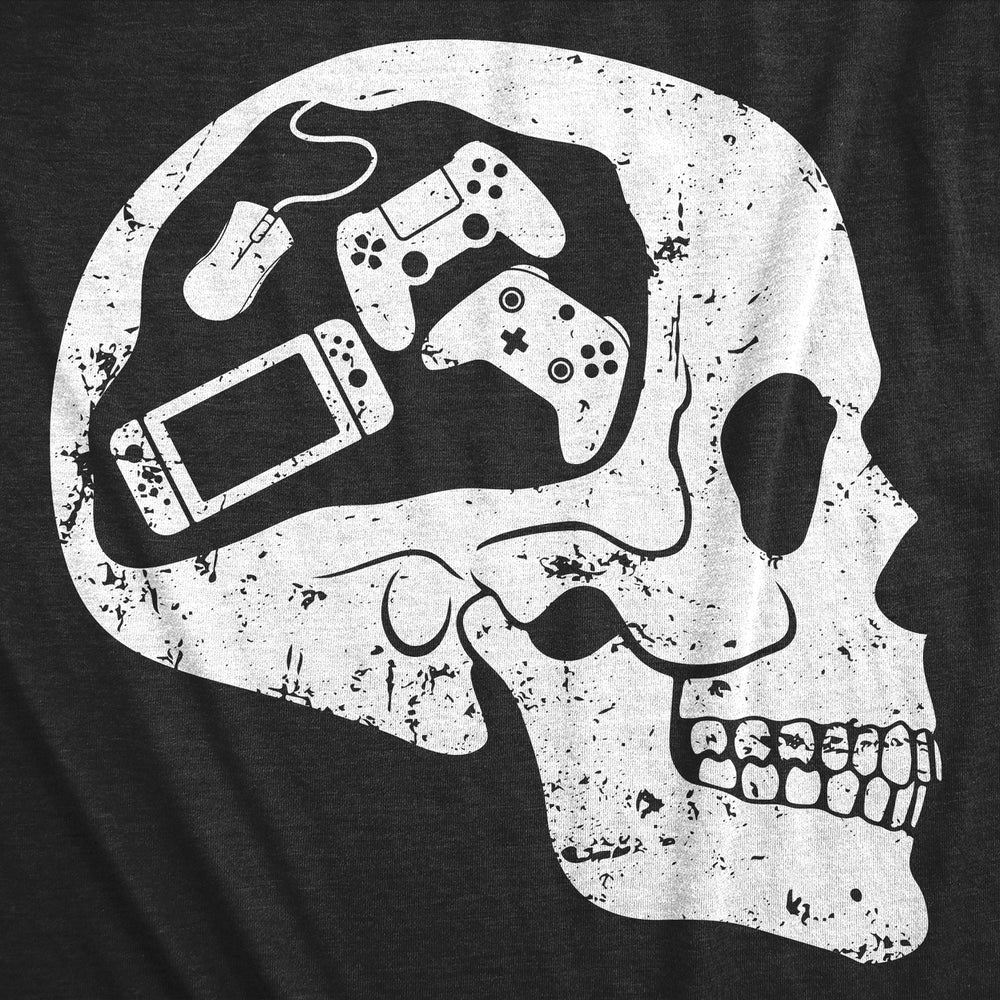 Youth Funny T Shirts Gamer Skull Sarcastic Video Games Graphic Tee For Kids Image 2