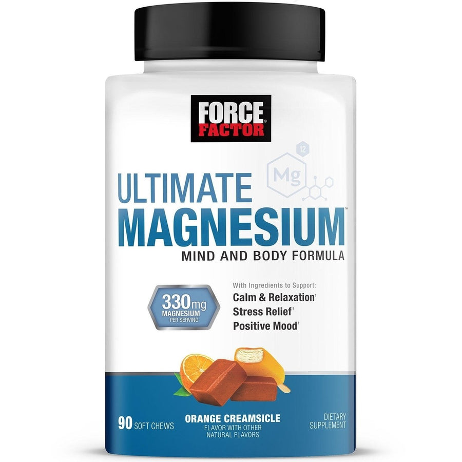 Force Factor Ultimate Magnesium 330mg Soft ChewsOrange Creamsicle (90 Count) Image 1
