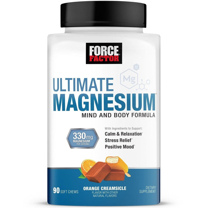 Force Factor Ultimate Magnesium 330mg Soft ChewsOrange Creamsicle (90 Count) Image 1