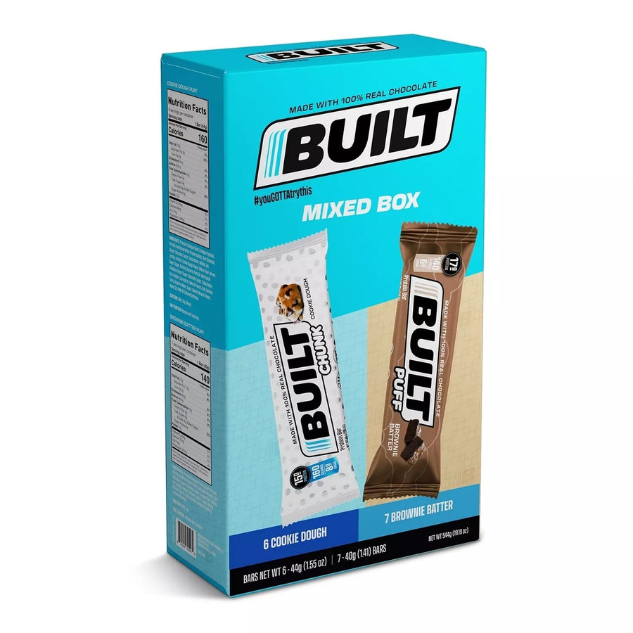 Built Bar Puff and Chunk Protein BarsVariety Pack (13 Count) Image 1