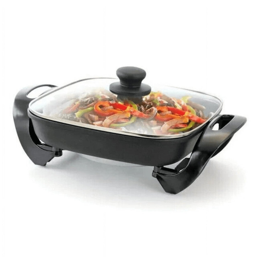 Better Chef 12" Non-Stick Electric Skillet with Glass Lid Image 2