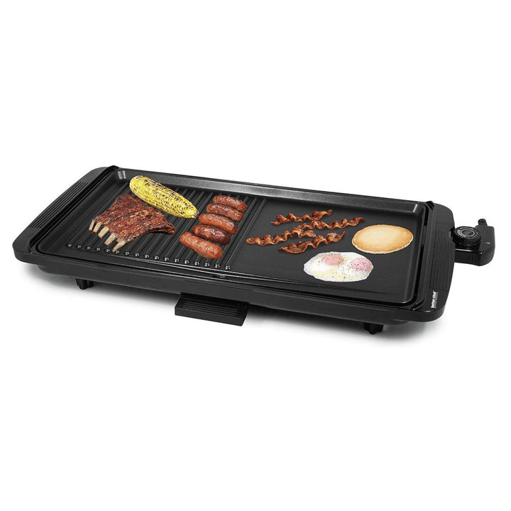 Better Chef 2-in-1 Family Size Cool Touch Electric Countertop Griddle Grill Image 3