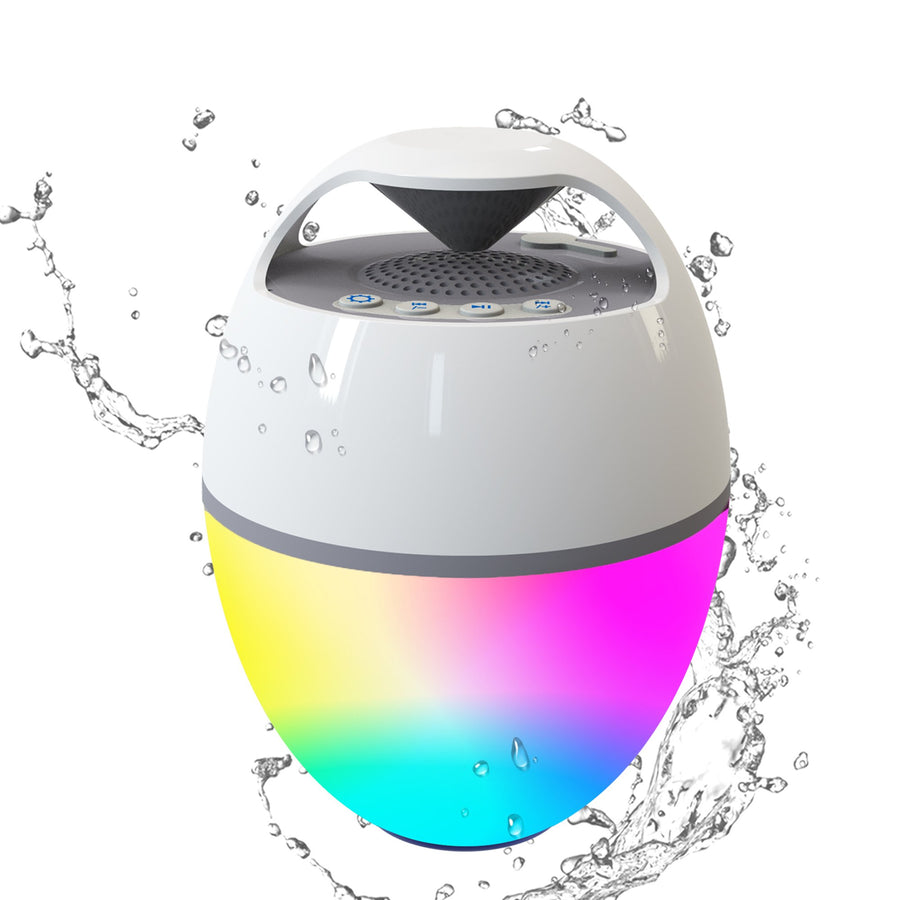 Technical Pro Portable Rechargeable Bluetooth Speaker with LightsPool Speaker IP68 Waterproof - Floating Speaker for Image 1