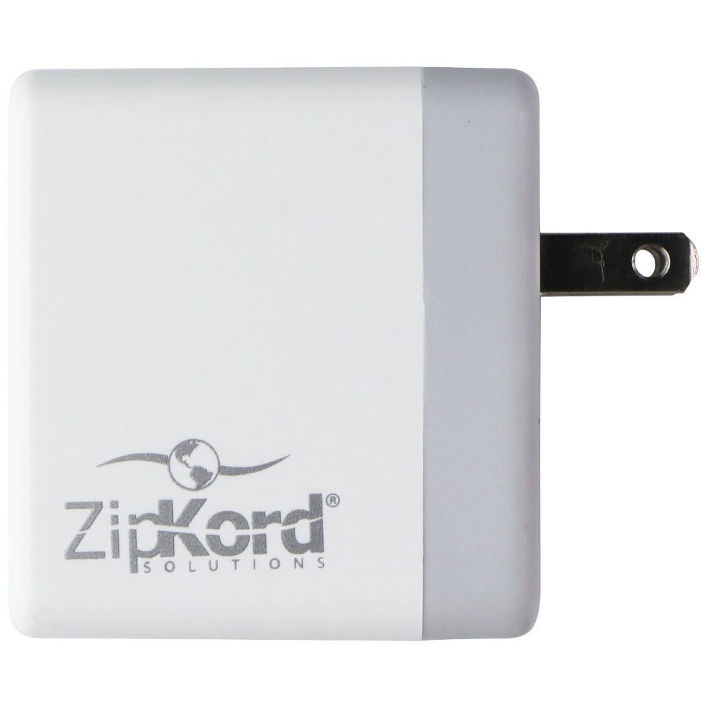 ZipKord 4.8A Wall Charger with Dual USB Ports - White/Gray (Z213N551) Image 2