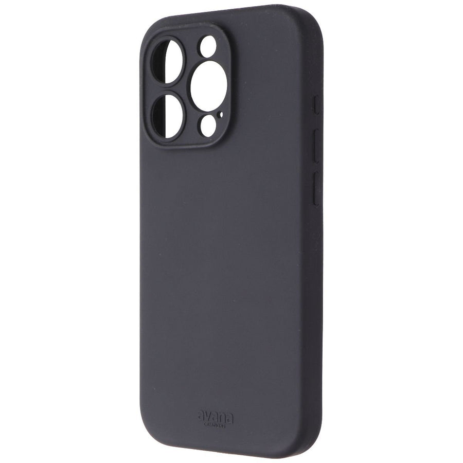 Avana Velvet Series Silicone Case for MagSafe for Apple iPhone 15 Pro - Black Image 1