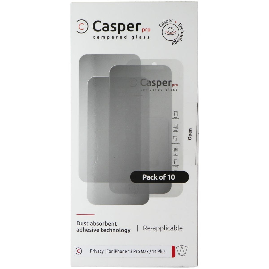 Casper Pro Privacy Tempered Glass 10 Pack for Apple iPhone 13 Pro Max / 14 Plus Image 1