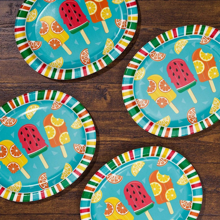 Members Mark Tasty Fruit Summer Oval Plates10" x 12" (50 Count) Image 4