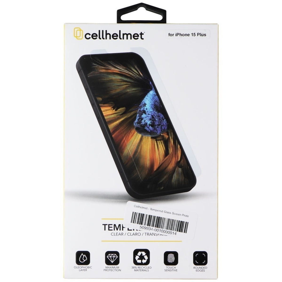 CellHelmet Tempered Glass Screen Protector for Apple iPhone 15 Plus Image 1