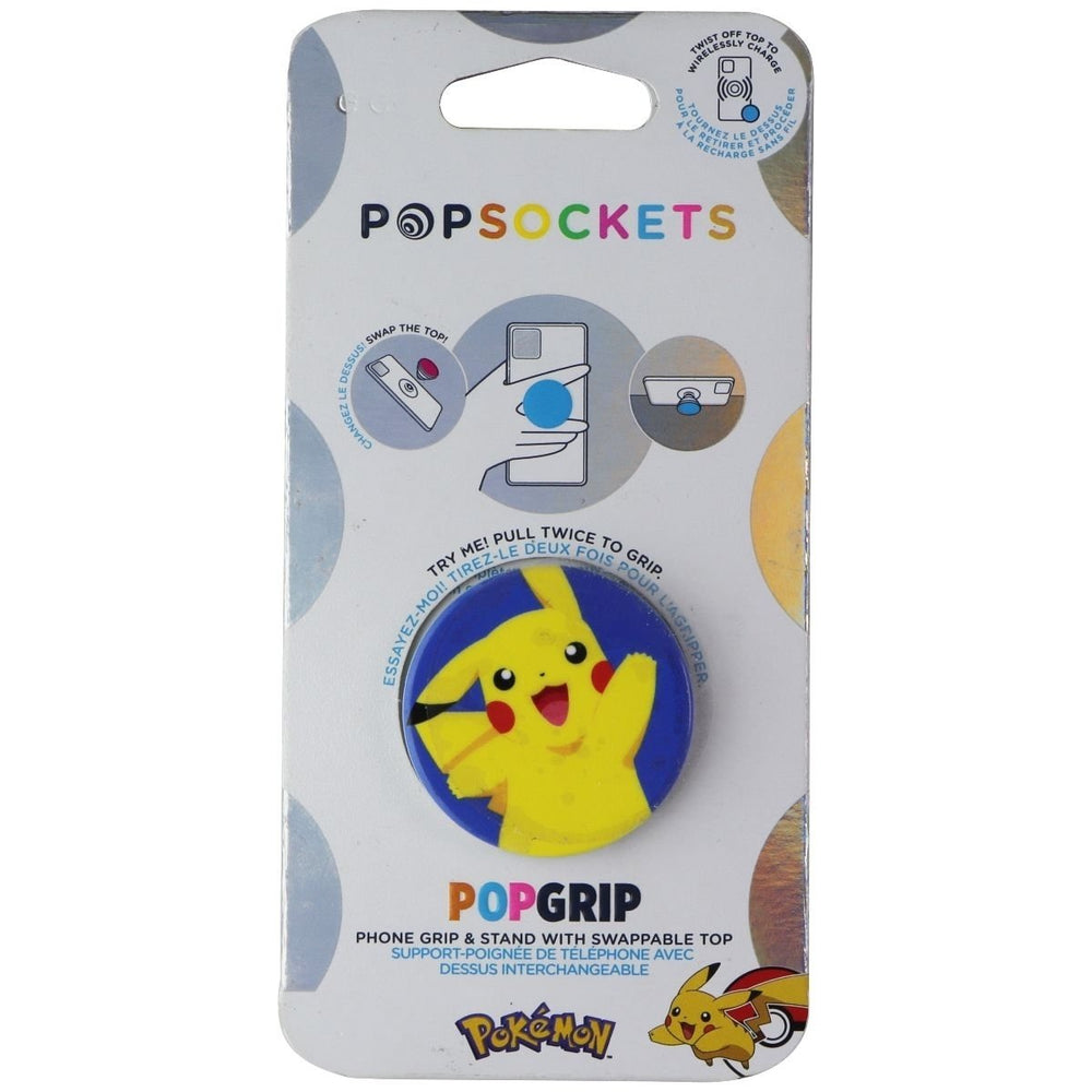 PopSockets Swappable PopGrip Phone Grip and Stand - Pikachu Knocked Image 2