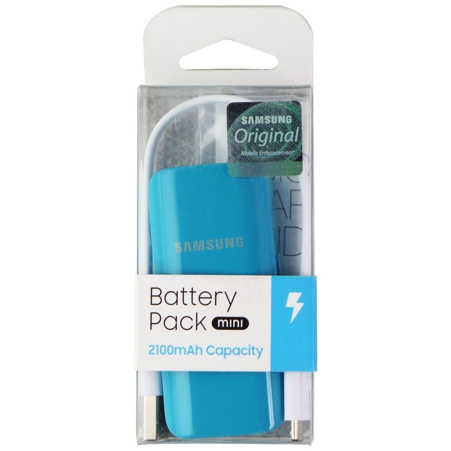 Samsung 2,100mAh Battery Pack mini Portable USB Charger - Blue (EB-PJ200BLEGUS) Image 1