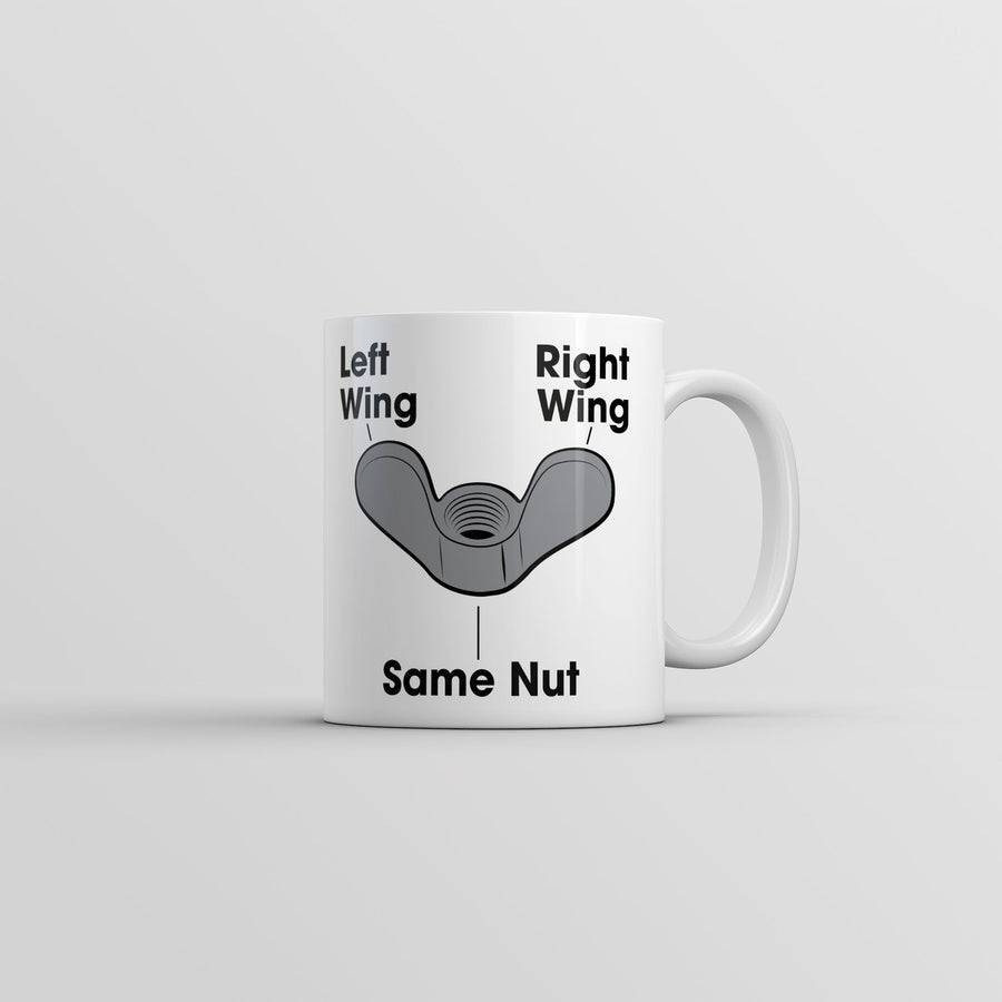 Left Wing Right Wing Same Nut Mug Funny Political Coffee Cup-11oz Image 1