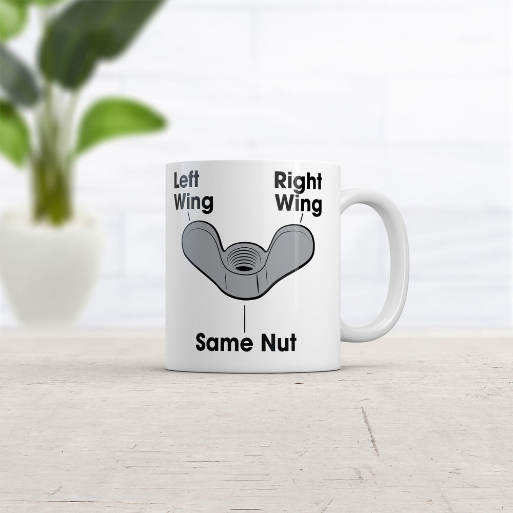 Left Wing Right Wing Same Nut Mug Funny Political Coffee Cup-11oz Image 2