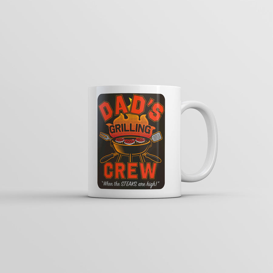 Dads Grilling Crew Mug Funny Cooking Graphic Coffee Cup-11oz Image 1