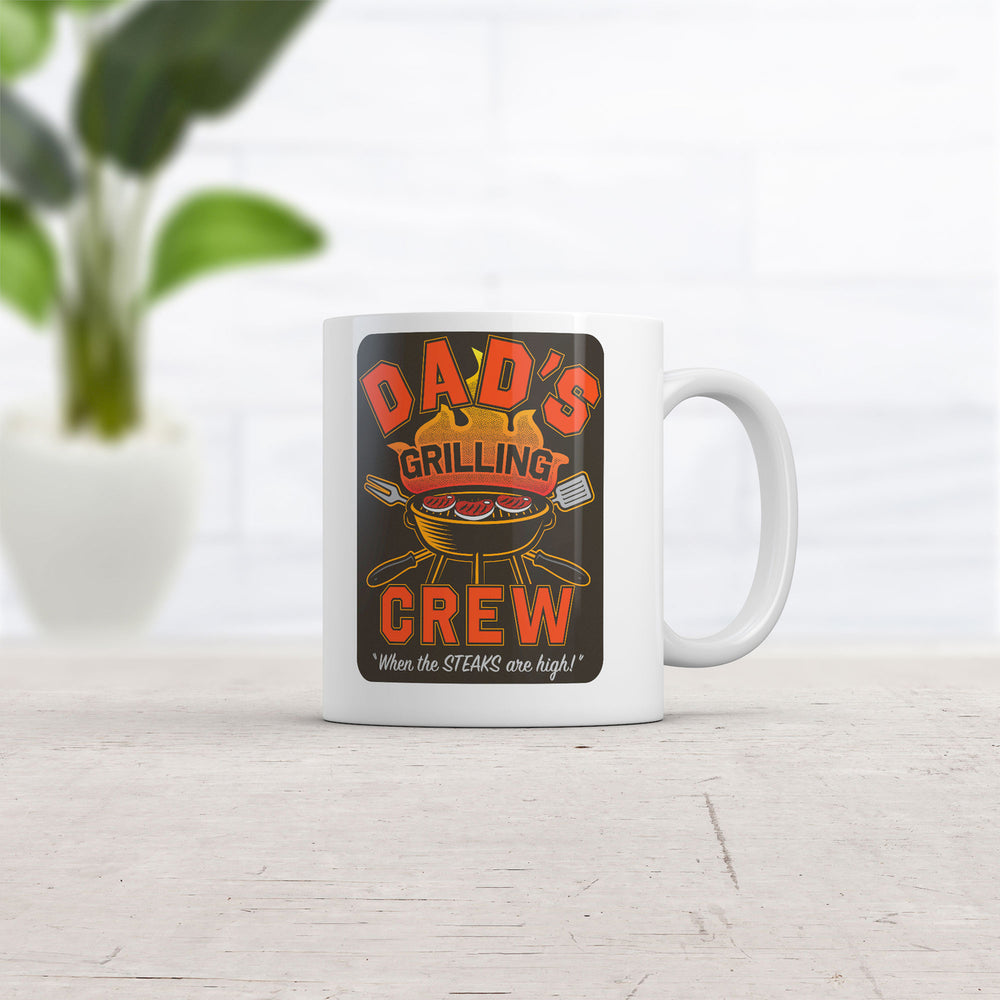 Dads Grilling Crew Mug Funny Cooking Graphic Coffee Cup-11oz Image 2