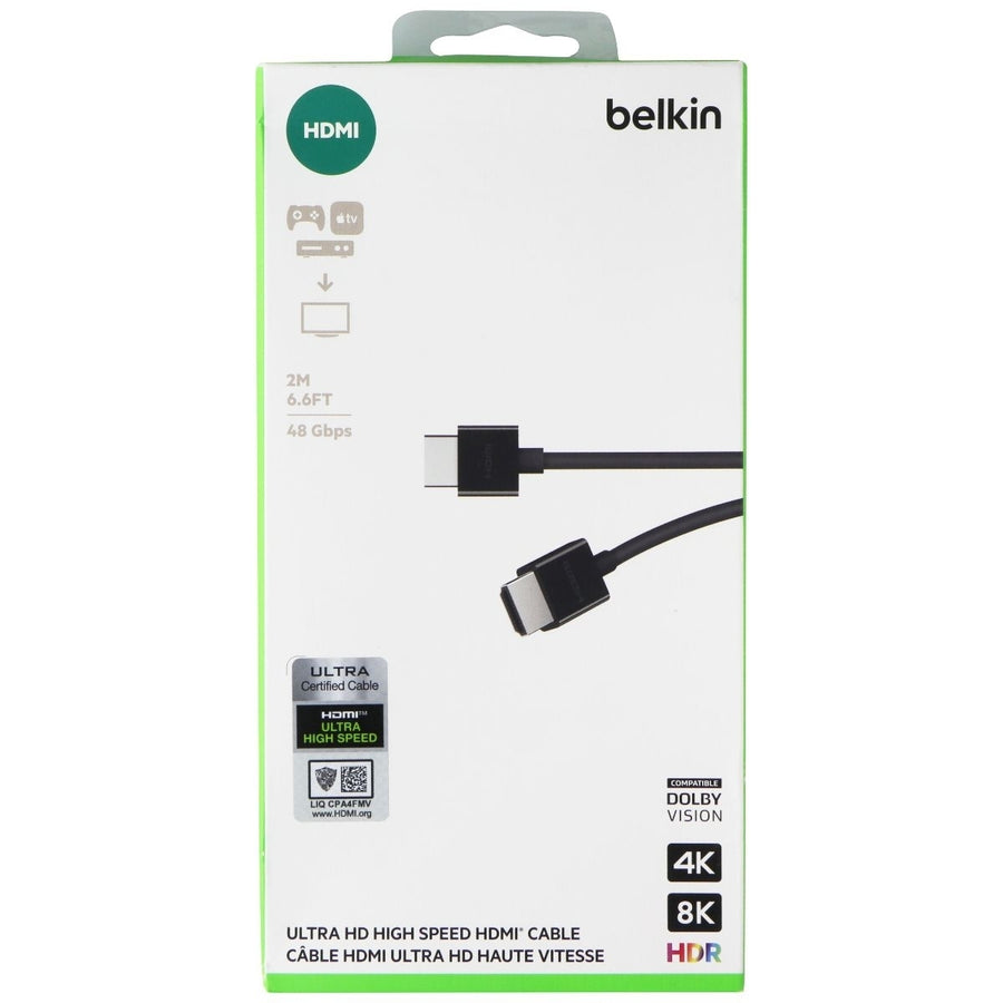 Belkin Ultra HD High Speed HDMI Cable (2M) - Black Image 1
