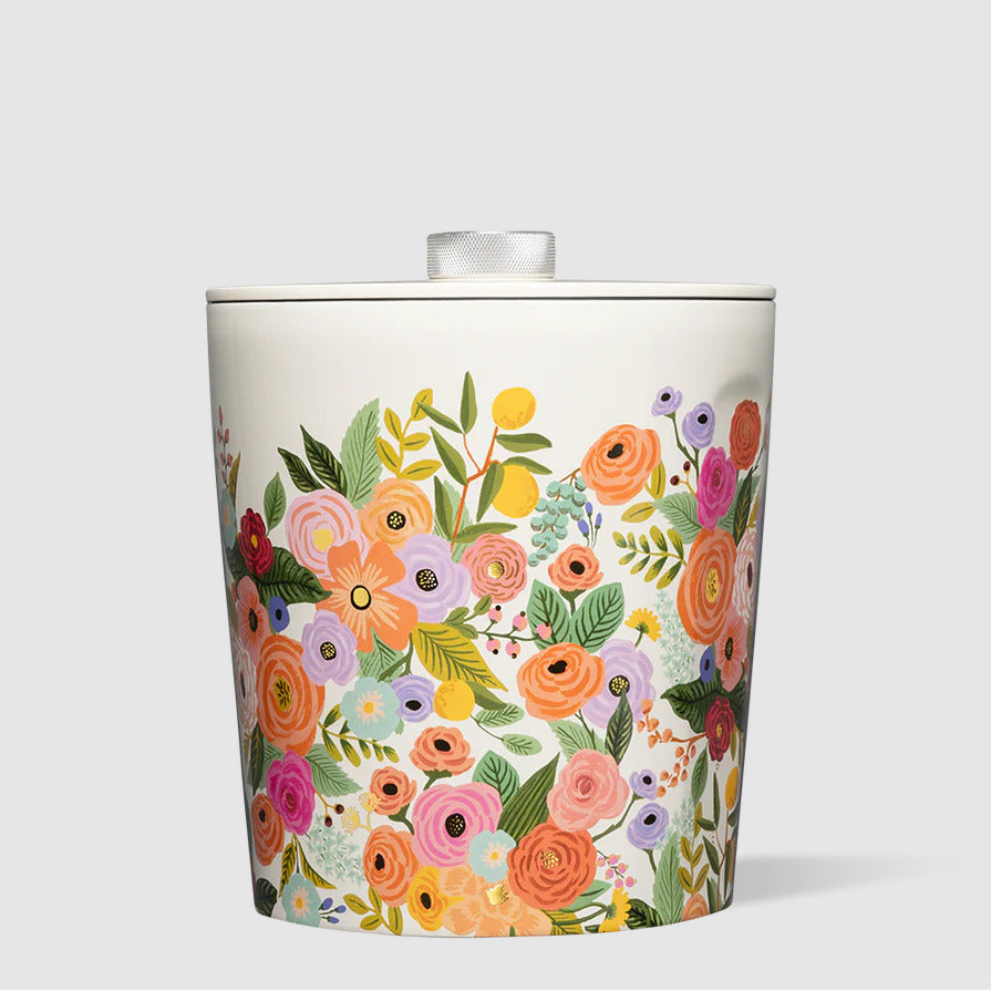 Rifle Paper Co x Corkcicle ice Bucket - Creamy Floral- Image 1