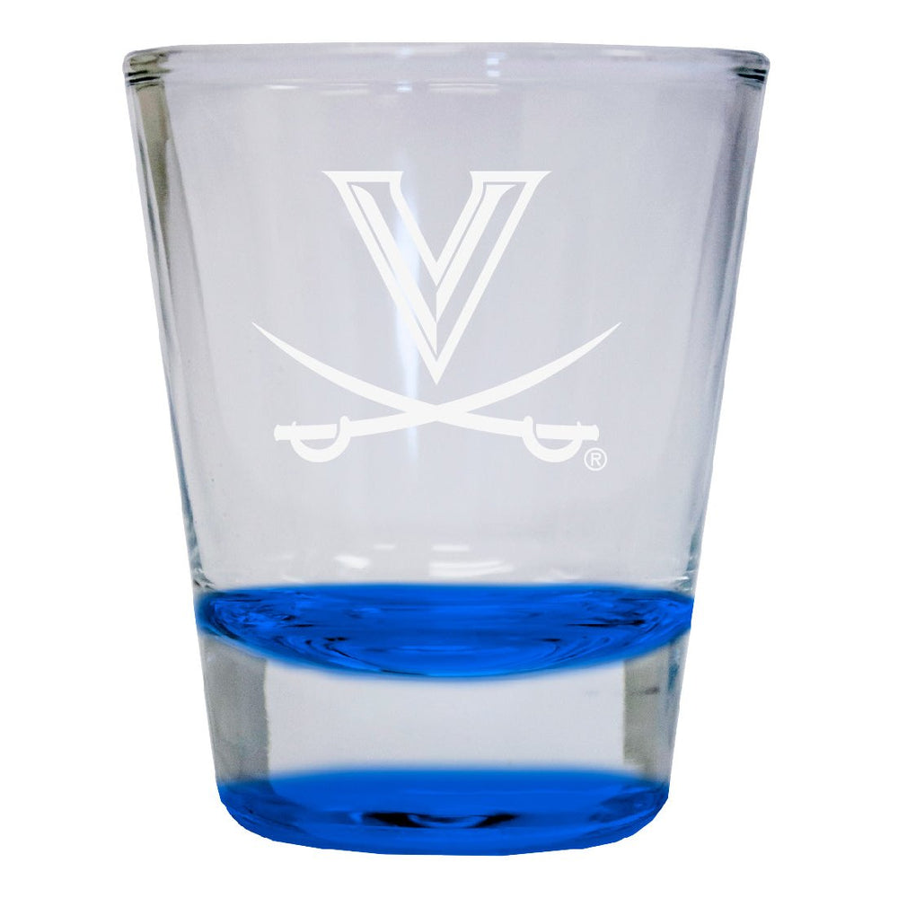 Virginia Cavaliers 2 oz Engraved Shot Glass Round Officially Licensed Collegiate Product Image 2