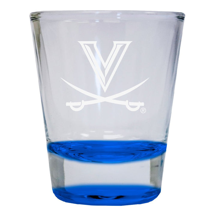 Virginia Cavaliers 2 oz Engraved Shot Glass Round Officially Licensed Collegiate Product Image 2