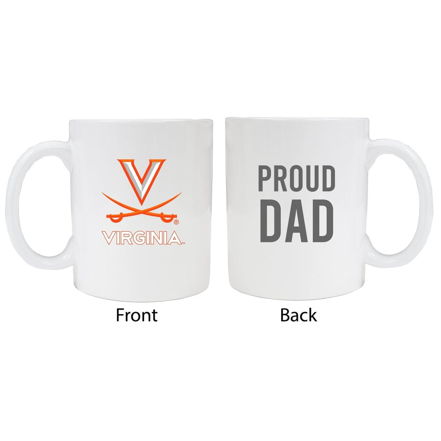 Virginia Cavaliers Proud Dad Ceramic Coffee Mug - White Image 1