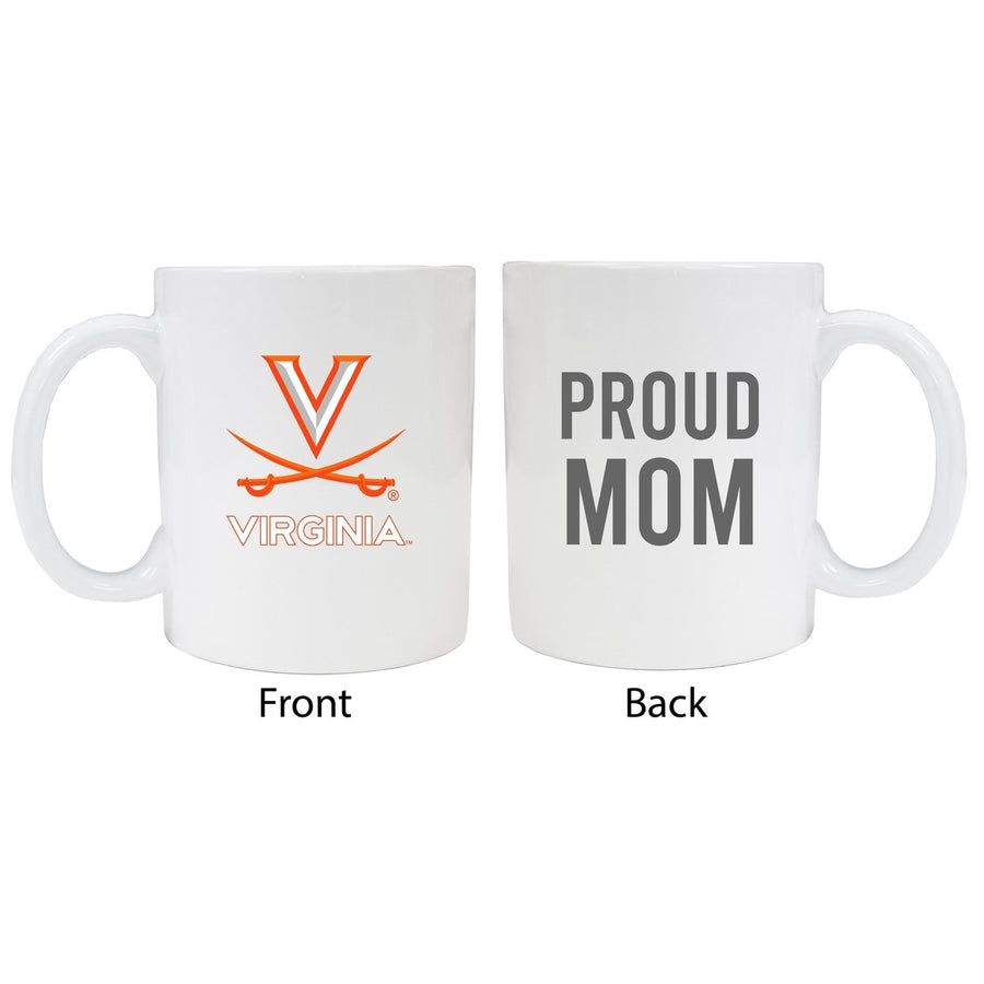 Virginia Cavaliers Proud Mom Ceramic Coffee Mug - White Image 1