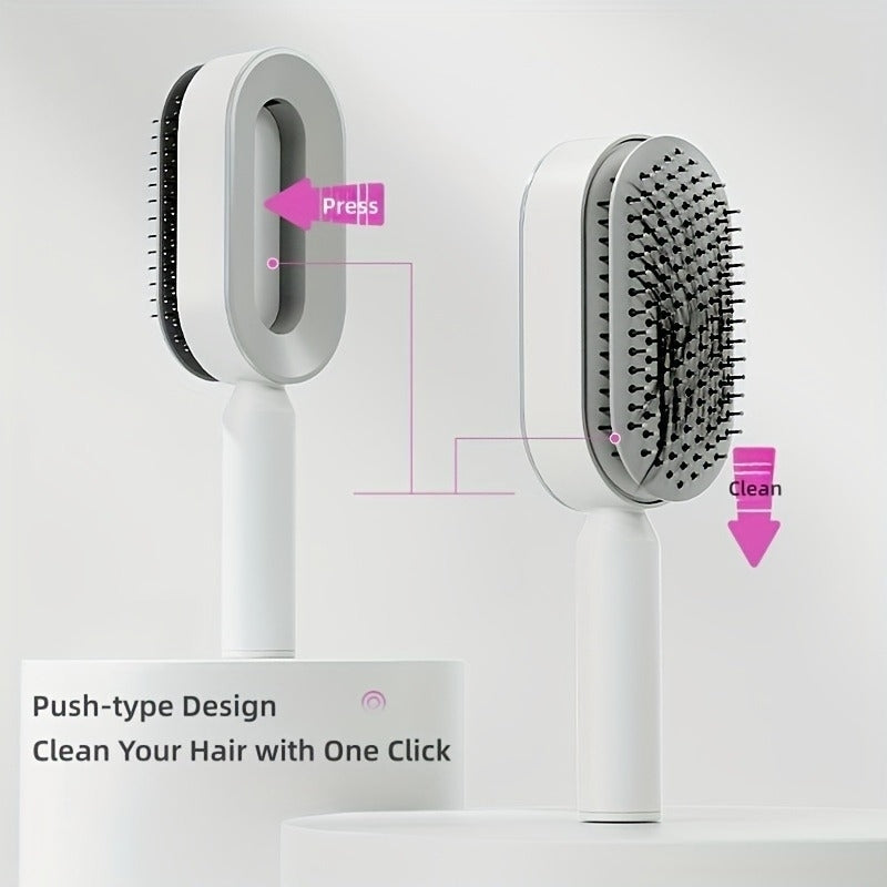 Self Cleaning Hair Brush 3D Air Cushion Massager Brush Airbag Massage Comb BrushShaping Comb Self Cleaning Hair Brush Image 3