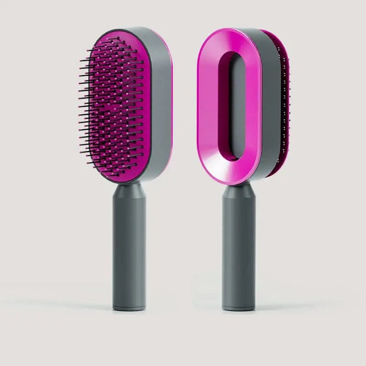 Self Cleaning Hair Brush 3D Air Cushion Massager Brush Airbag Massage Comb BrushShaping Comb Self Cleaning Hair Brush Image 1