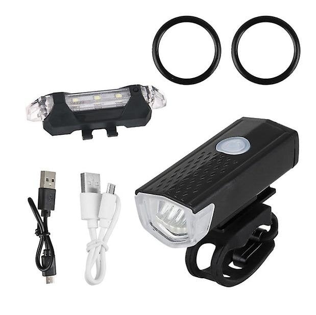 Bright LED Bike Light Set Front Headlight And Rear Taillight For Bicycle Night Ride Image 6