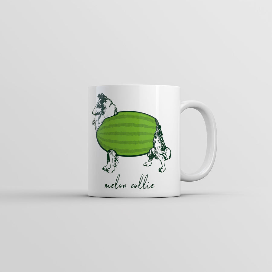 Melon Collie Mug Funny Dog Graphic Novelty Coffee Cup-11oz Image 1