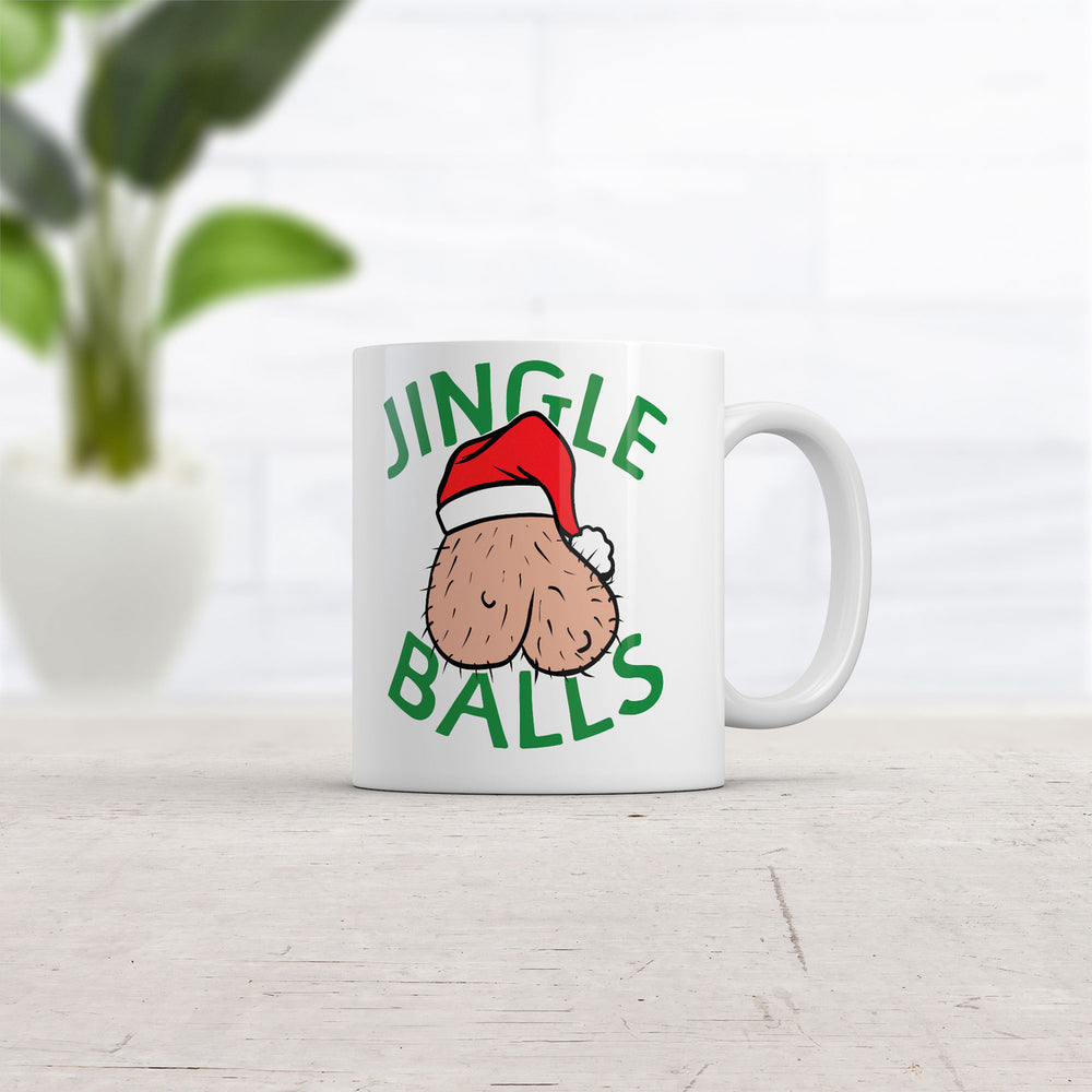 Jingle Balls Mug Funny Adult Christmas Novelty Coffee Cup-11oz Image 2