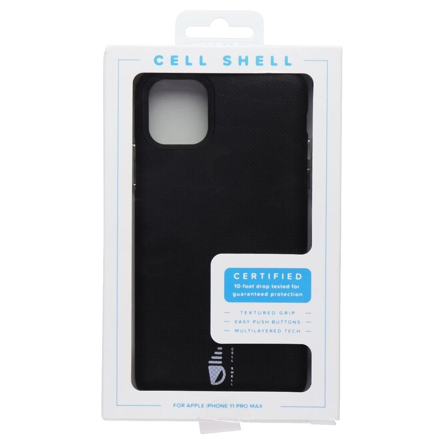 Cell Shell Hard Case for Apple iPhone 11 Pro Max - Black Image 1