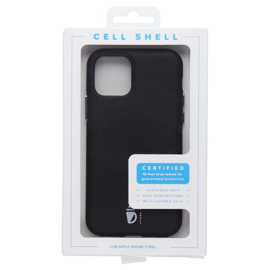 Cell Shell Hard Case for Apple iPhone 11 Pro - Black Image 1
