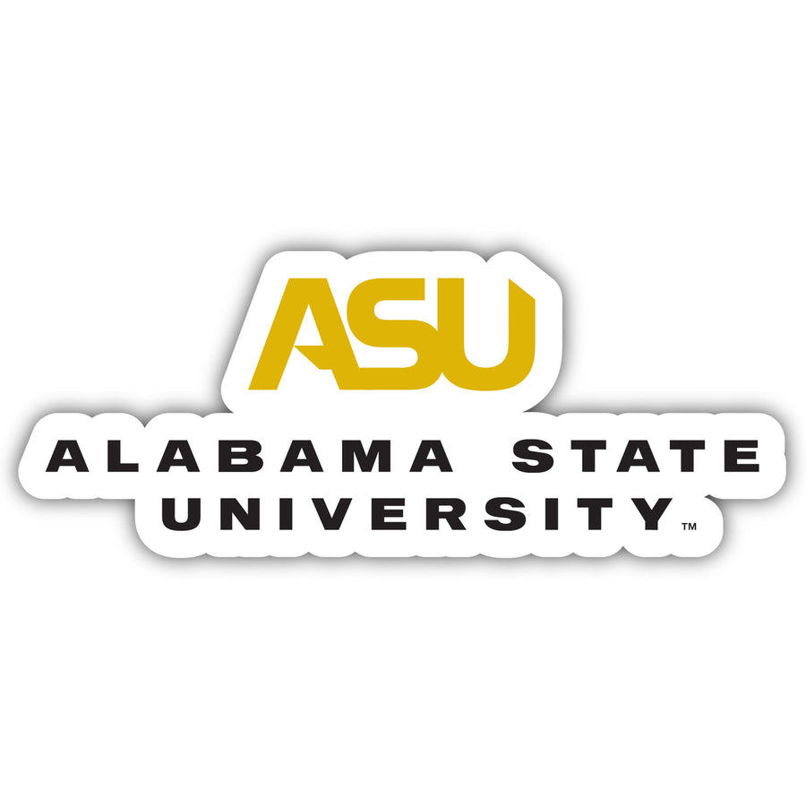Alabama State University 4 Inch Vinyl Decal Magnet Officially Licensed Collegiate Product Image 1
