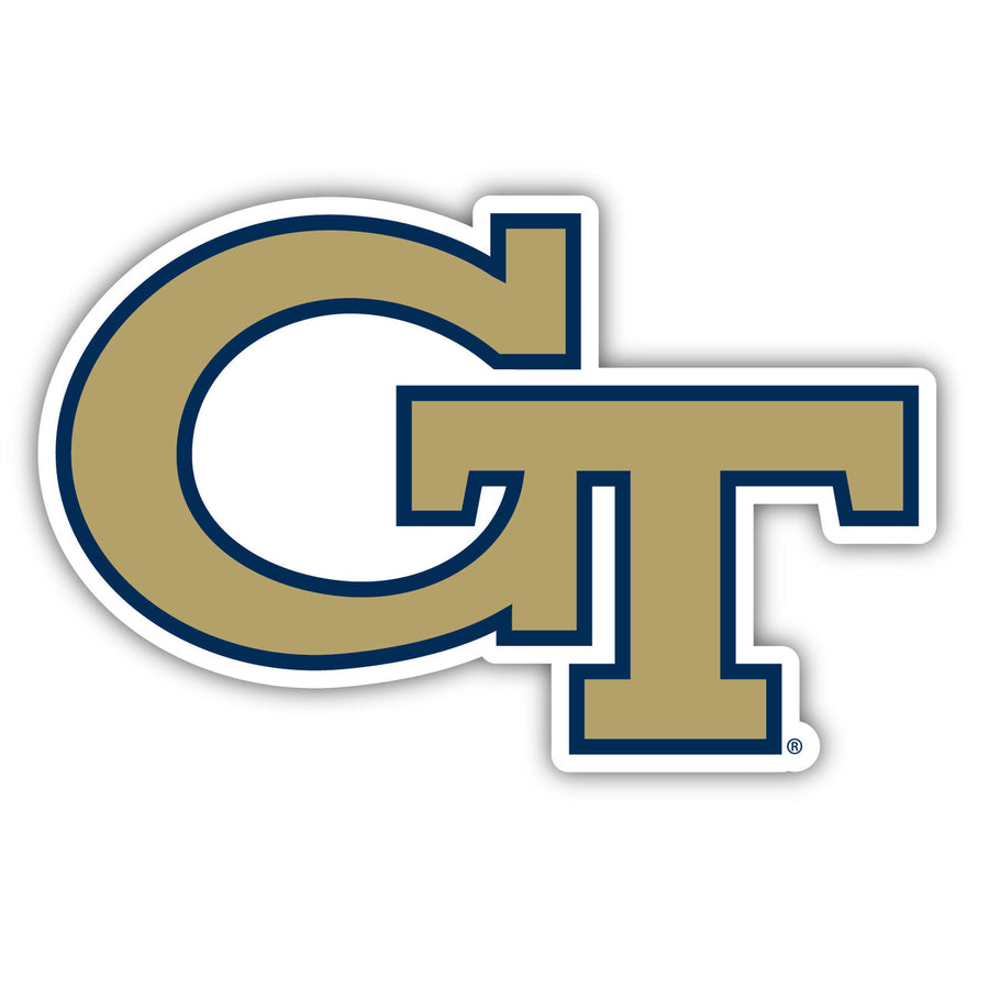 Georgia Tech Yellow Jackets 4 Inch Vinyl Decal Magnet Officially Licensed Collegiate Product Image 1
