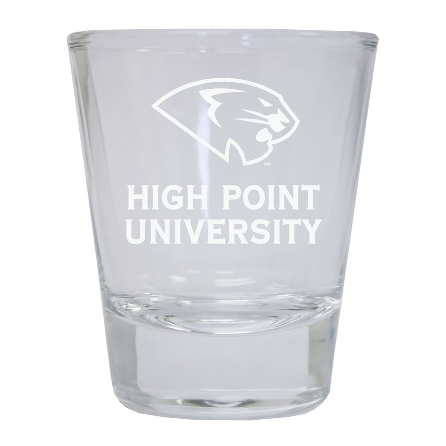 High Point University Etched Round Shot Glass Officially Licensed Collegiate Product Image 1
