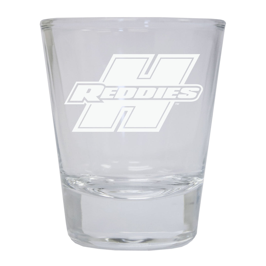 Henderson State Reddies Etched Round Shot Glass Officially Licensed Collegiate Product Image 1
