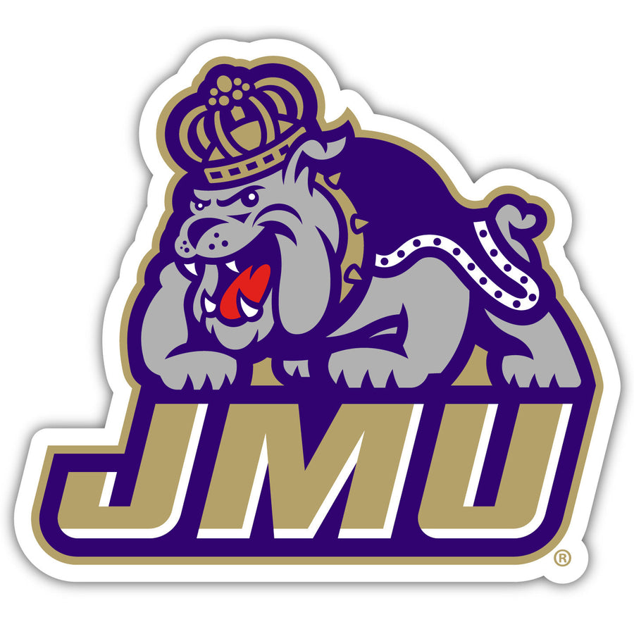 James Madison Dukes 4 Inch Vinyl Decal Magnet Officially Licensed Collegiate Product Image 1