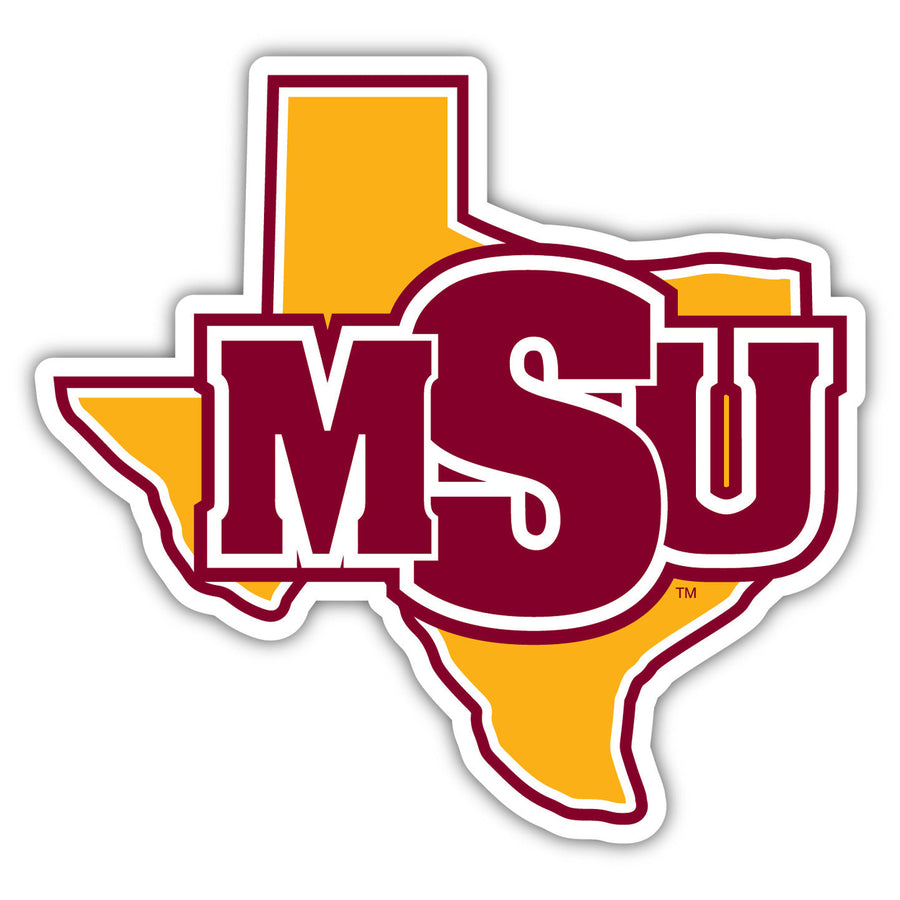 Midwestern State University Mustangs 4 Inch Vinyl Decal Magnet Officially Licensed Collegiate Product Image 1