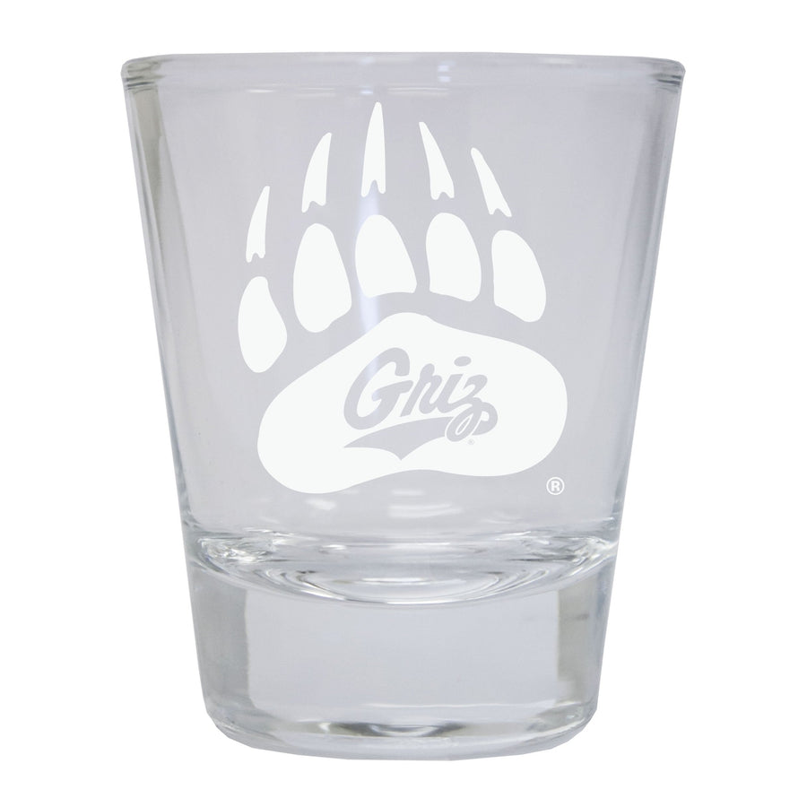 Montana University Etched Round Shot Glass Officially Licensed Collegiate Product Image 1