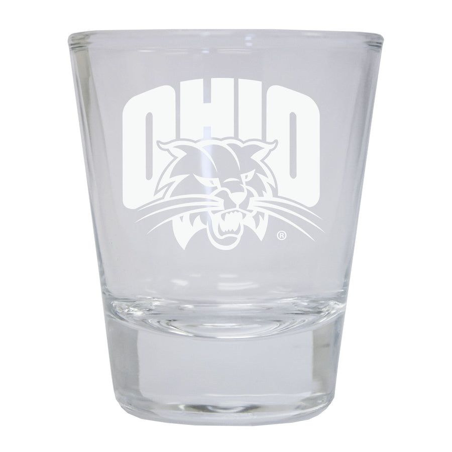 Ohio University Etched Round Shot Glass Officially Licensed Collegiate Product Image 1